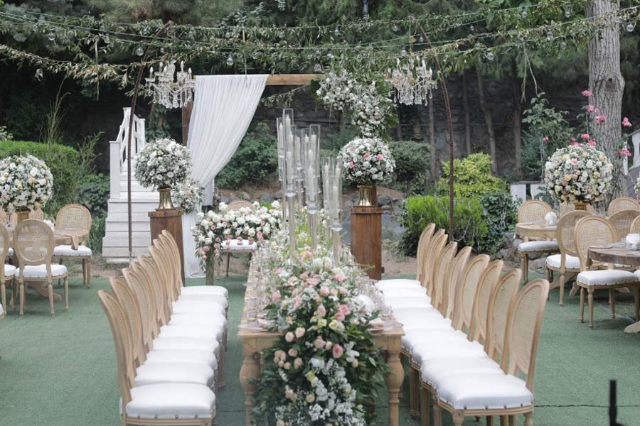باغ کوچک برای عروسی با ظرفیت۱۰۰ نفر