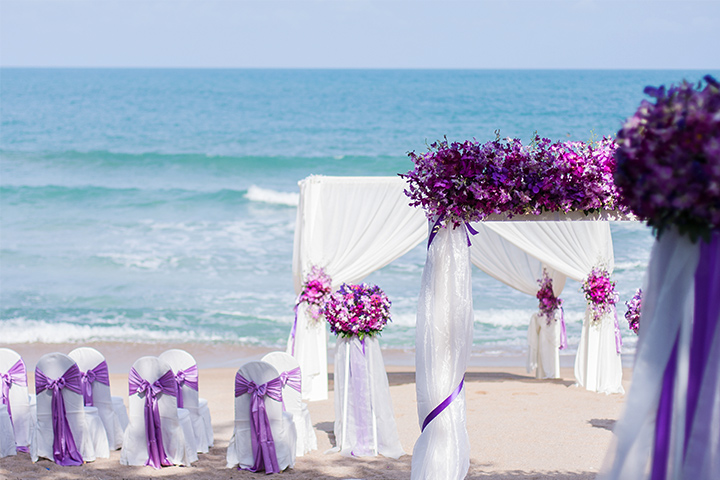 برگزاری مراسم عروسی در دریا و ساحل
