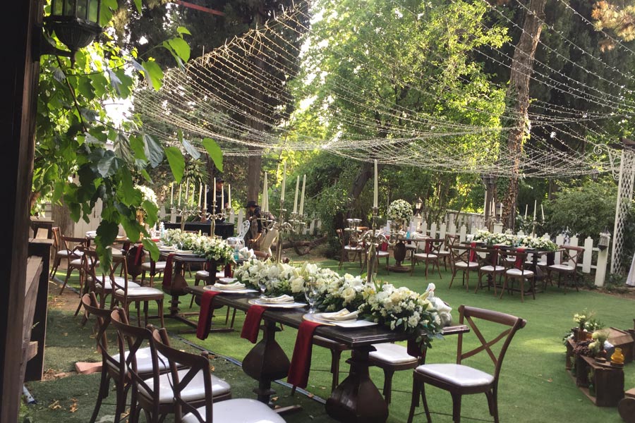  قیمت اجاره باغ برای عروسی در لواسان